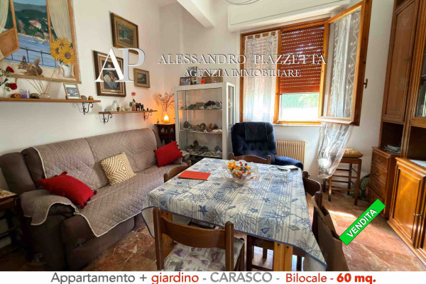 ottima occasione bilocale a carasco con giardino