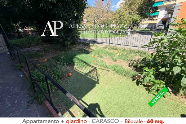 ottima occasione bilocale a carasco con giardino