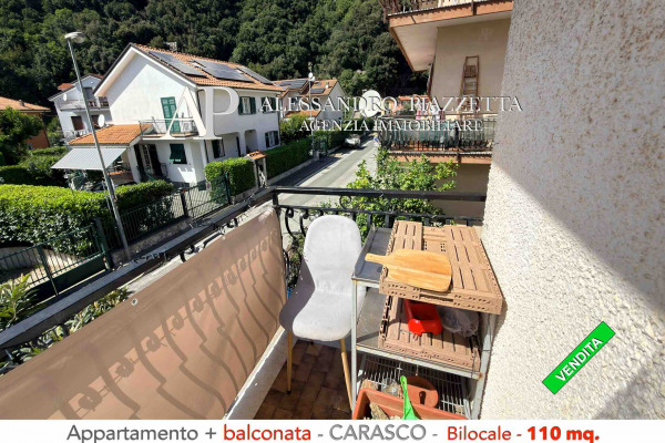 Ampio appartamento con balcone a Carasco — occasione da non perdere!
